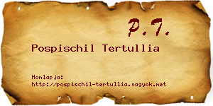 Pospischil Tertullia névjegykártya